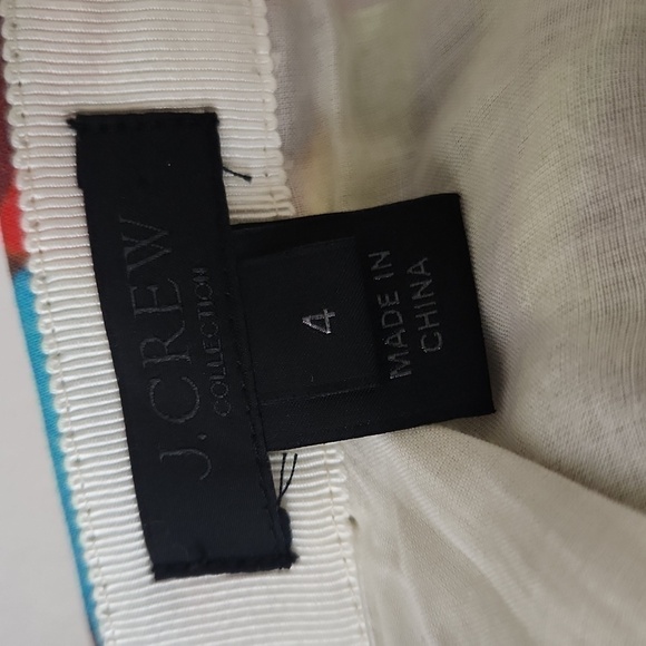 J.Crew Colorful Geometric Pattern Skirt Size 4 Collegiate Preppy - Picture 8 of 9